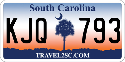 SC license plate KJQ793