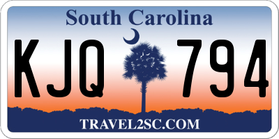SC license plate KJQ794