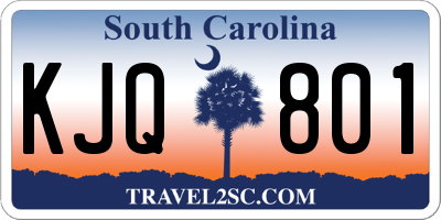 SC license plate KJQ801