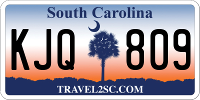 SC license plate KJQ809