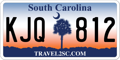 SC license plate KJQ812