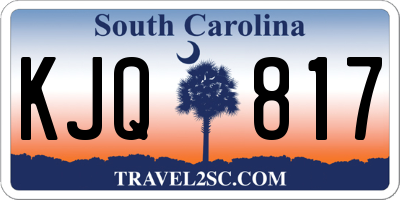 SC license plate KJQ817