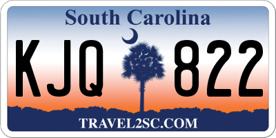 SC license plate KJQ822