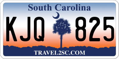 SC license plate KJQ825