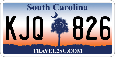 SC license plate KJQ826
