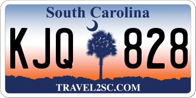 SC license plate KJQ828