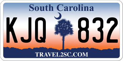 SC license plate KJQ832