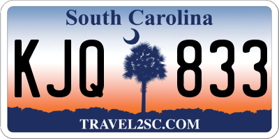 SC license plate KJQ833