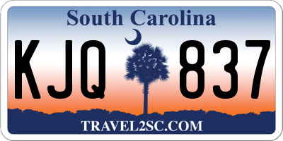 SC license plate KJQ837