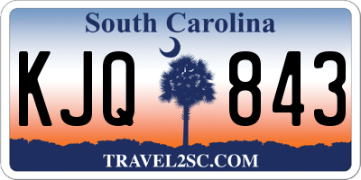SC license plate KJQ843