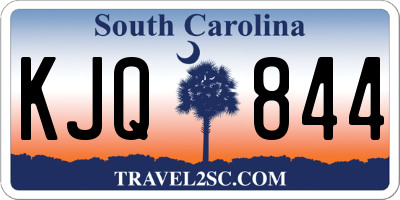 SC license plate KJQ844