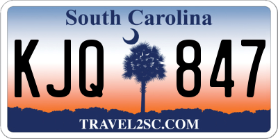 SC license plate KJQ847