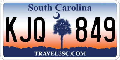 SC license plate KJQ849