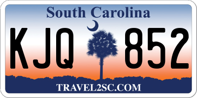 SC license plate KJQ852