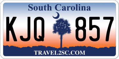 SC license plate KJQ857