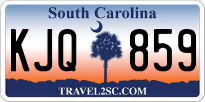 SC license plate KJQ859