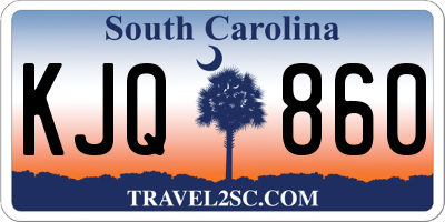 SC license plate KJQ860