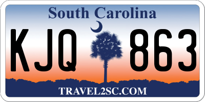 SC license plate KJQ863