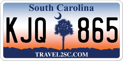 SC license plate KJQ865
