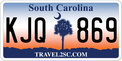 SC license plate KJQ869