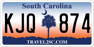 SC license plate KJQ874