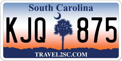 SC license plate KJQ875