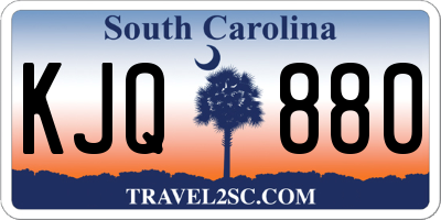 SC license plate KJQ880
