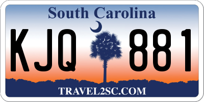 SC license plate KJQ881