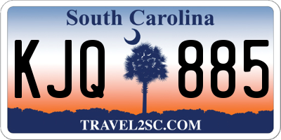SC license plate KJQ885