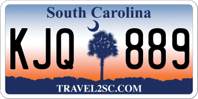 SC license plate KJQ889