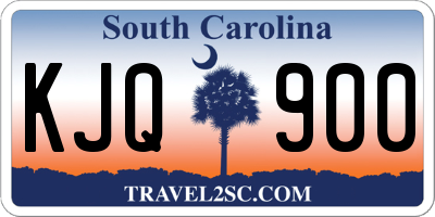 SC license plate KJQ900