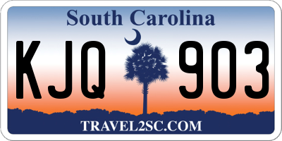 SC license plate KJQ903
