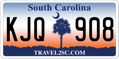 SC license plate KJQ908