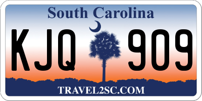 SC license plate KJQ909