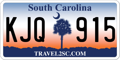 SC license plate KJQ915
