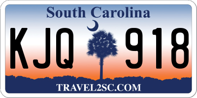 SC license plate KJQ918