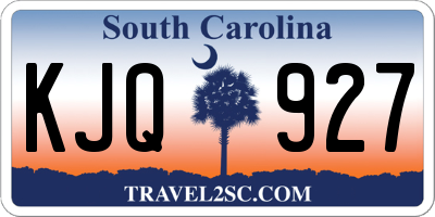 SC license plate KJQ927