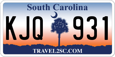 SC license plate KJQ931