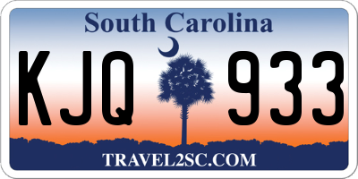 SC license plate KJQ933