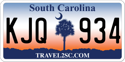 SC license plate KJQ934