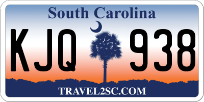 SC license plate KJQ938