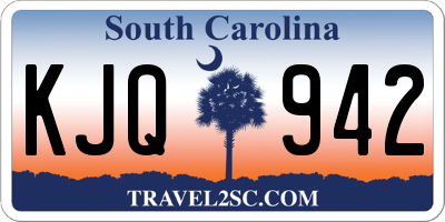 SC license plate KJQ942