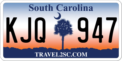 SC license plate KJQ947