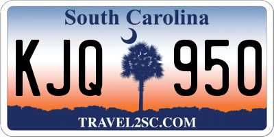 SC license plate KJQ950
