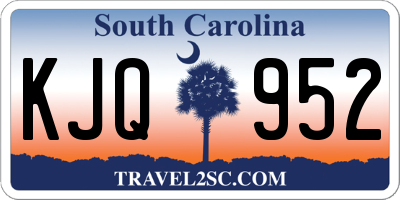 SC license plate KJQ952
