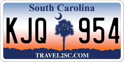 SC license plate KJQ954