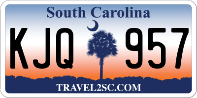 SC license plate KJQ957