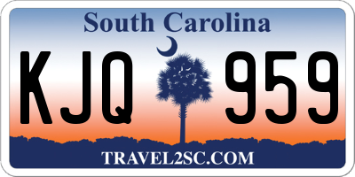 SC license plate KJQ959