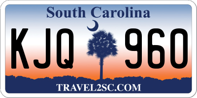 SC license plate KJQ960