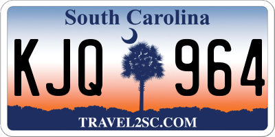 SC license plate KJQ964